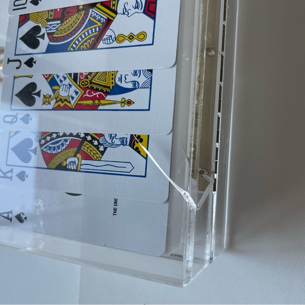 Clear Acrylic Playing Card Clutch View 3